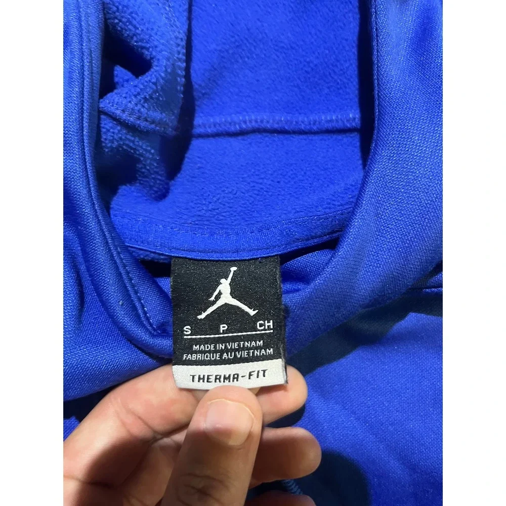 Jordan Therma-FIT Hoodie Mens Small Royal Blue‎ Jumpman Pullover Sweatshirt
